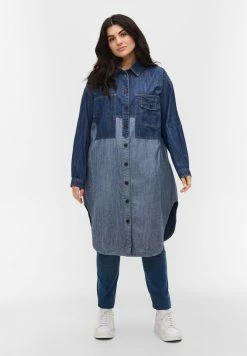 Zizzi Veste En Jean - Blue