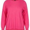 Zizzi LANGARM MIT SCHLITZ - Pullover - Fuchsia Purple -France Zizzi Soldes 2022 fc1167be820f49c99bec056ba099932a