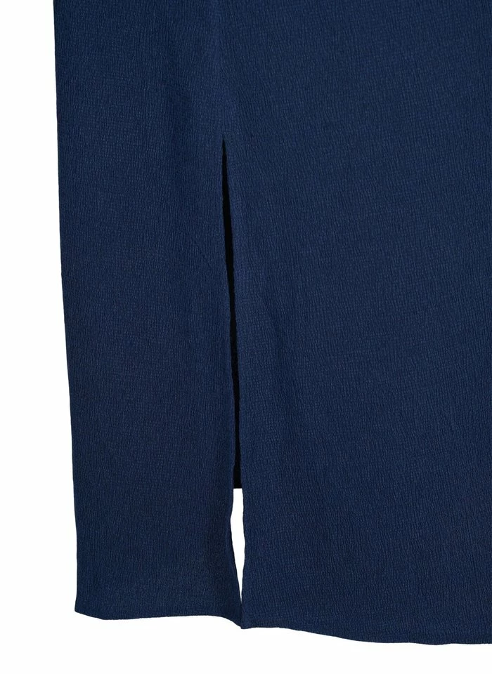 Zizzi LONG-SLEEVED, TEXTURED - Robe Chemise - Navy Blazer 4 Zizzi LONG-SLEEVED, TEXTURED - Robe Chemise - Navy Blazer – Image 4